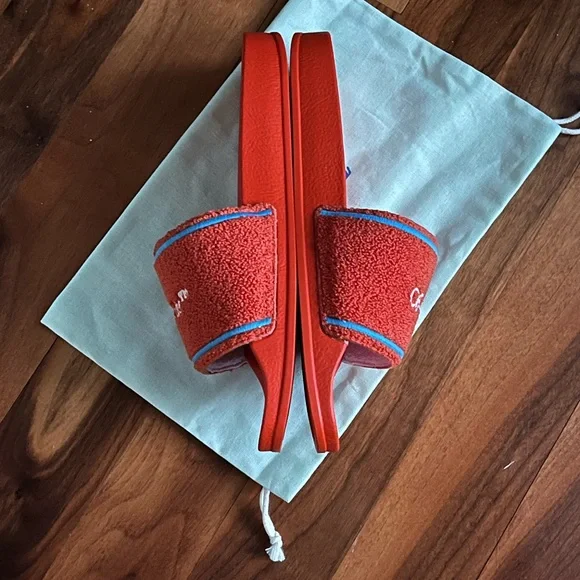 Off-White Towel Embroidery slide sandals, NEW size 40 - Picture 5 of 13